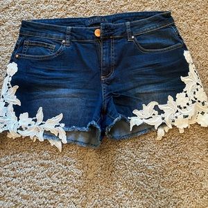 Denim shorts